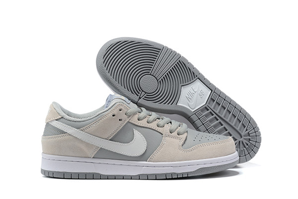 Women's Dunk Low SB Grey/Cream Shoes 0114
